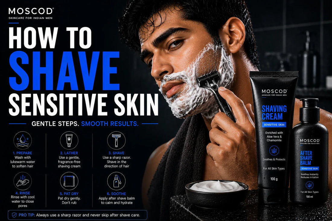 how to shave sensitive skin