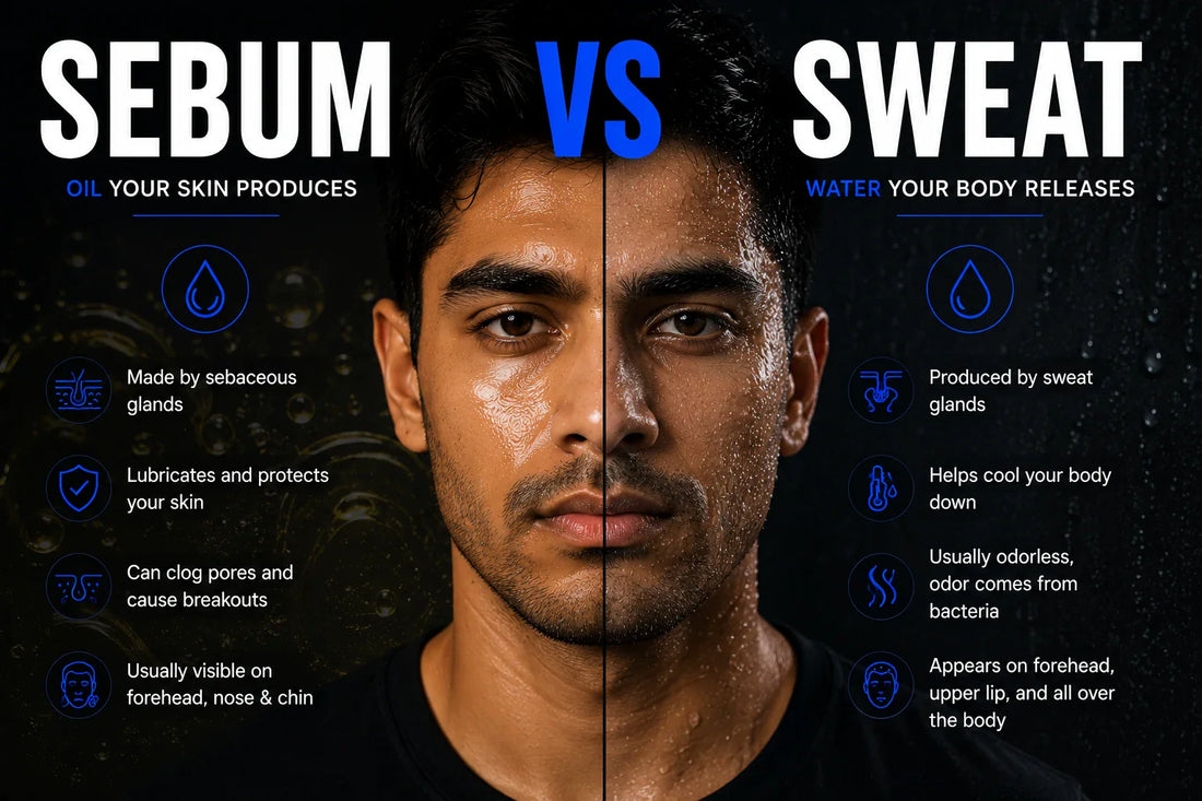 sebum vs sweat