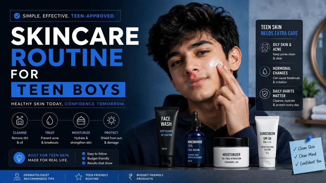 skincare routine for teen boys